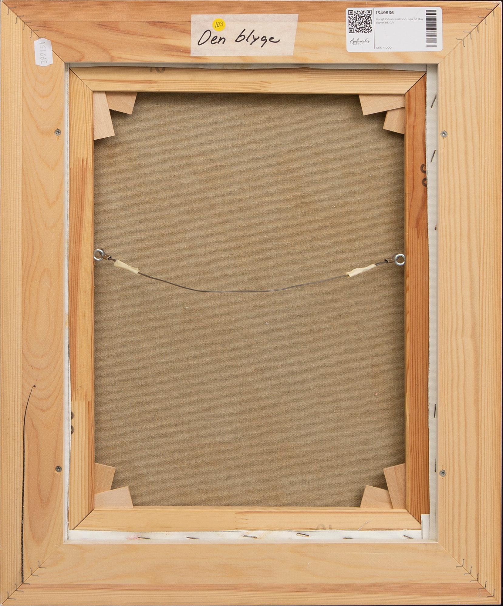 Bengt Göran Karlsson, olja på duk signerad.