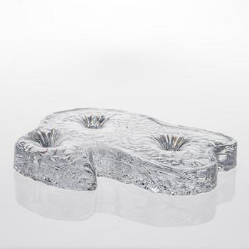 NANNY STILL, GLASSKULPTUR. Jääkausi. Sign. Nanny Still, Riihimäen Lasi Oy.