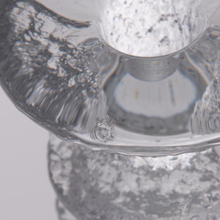 TIMO SARPANEVA, LJUSSTAKAR, 8 st, "Festivo", Iittala, en del signerade TS.