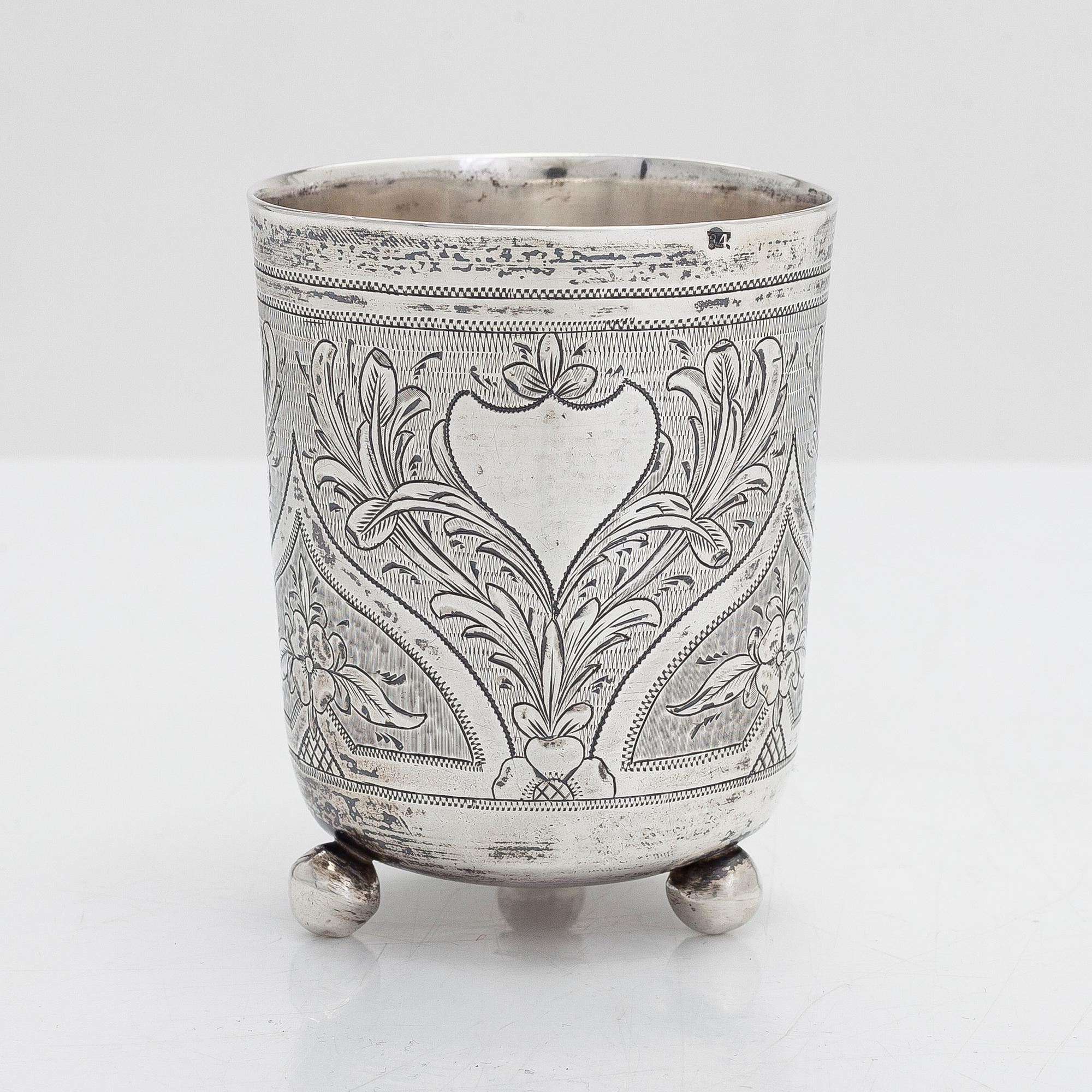 S.M. Ikonnikov, a silver beaker, Moscow 1872.