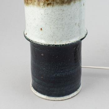Inger Persson, a pair of 20th century stoneware table lamps, Rörstrand Ateljé, Sweden.