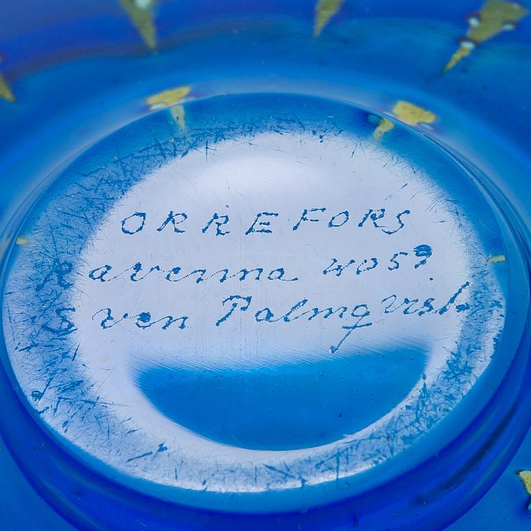 Sven Palmqvist, a 'Ravenna' glass bowl, Orrefors.