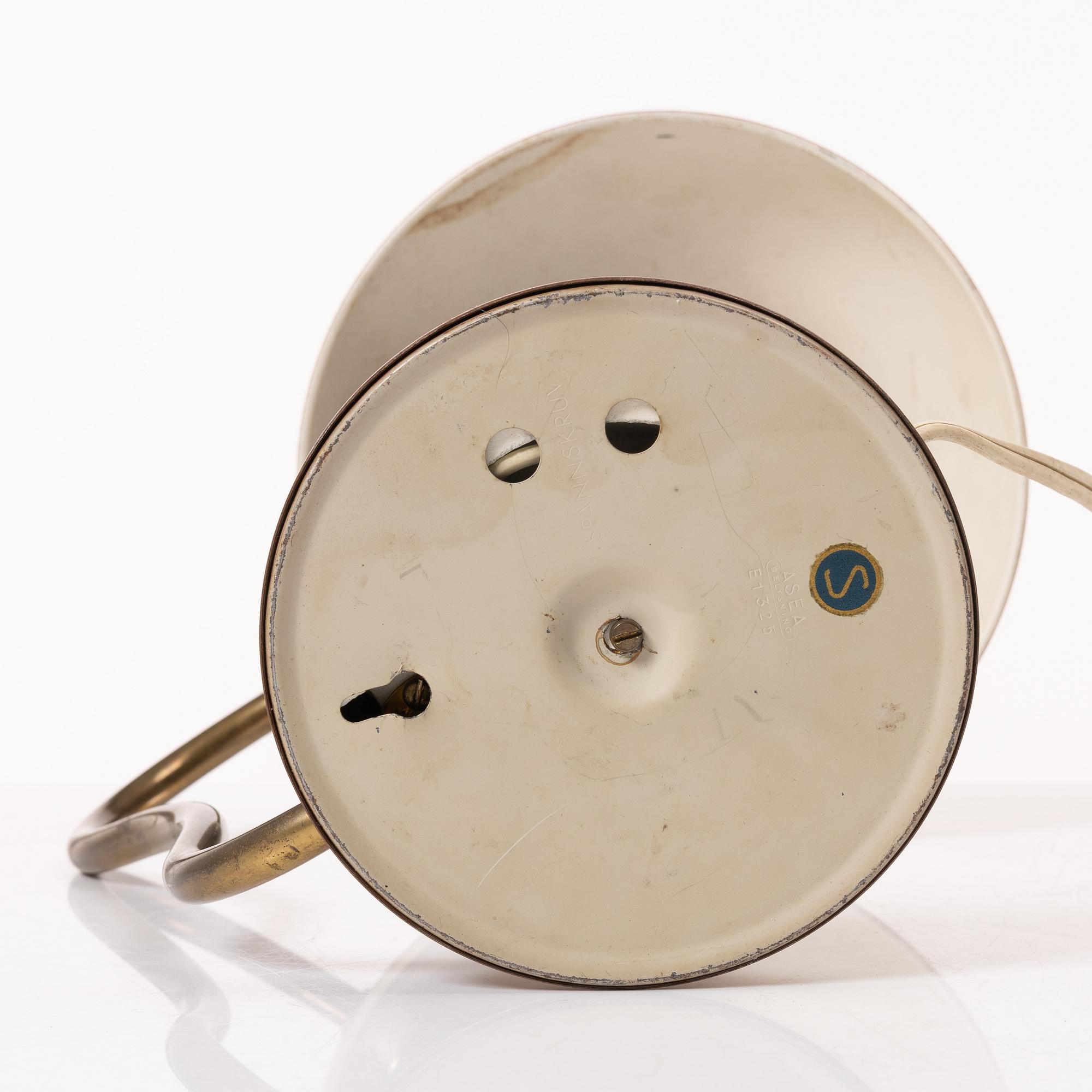 A model E 1325 table lamp, ASEA, mid 20th century.