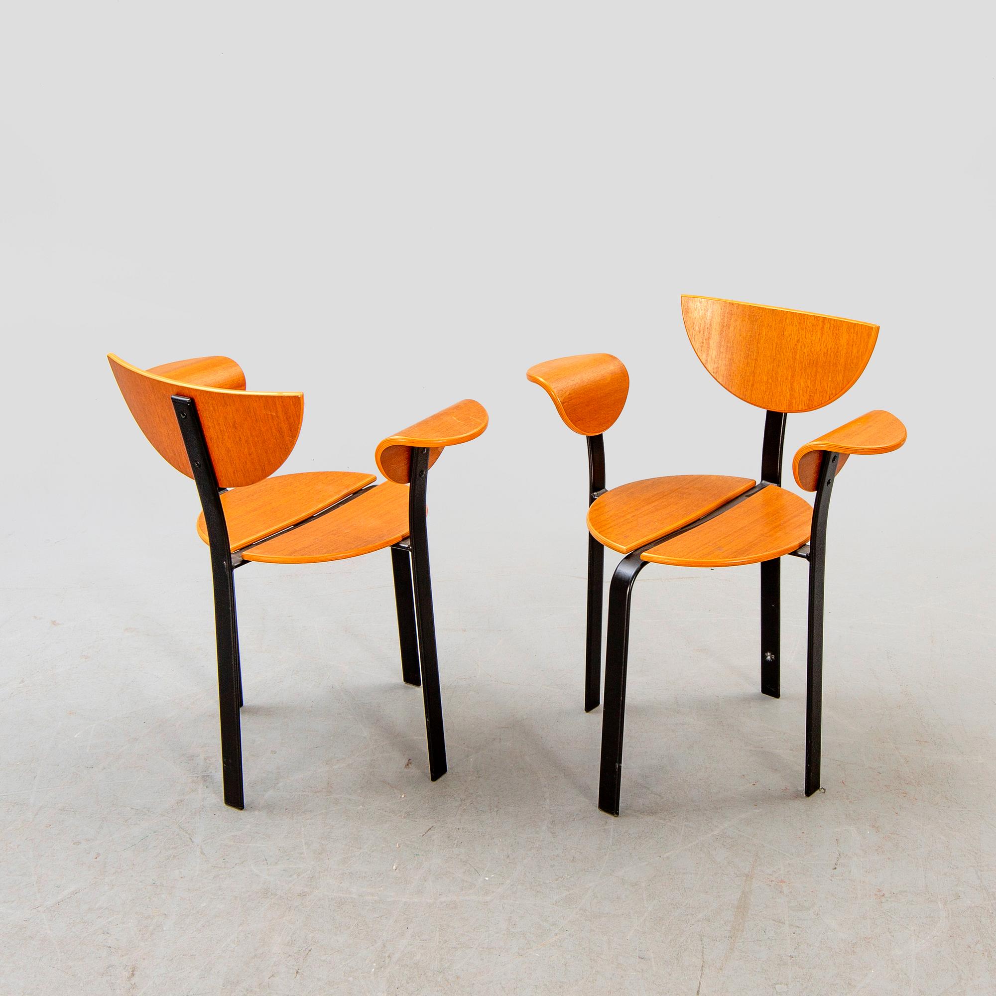 BKS, Denmark, armchairs, 4 pcs, 1960s-70s.