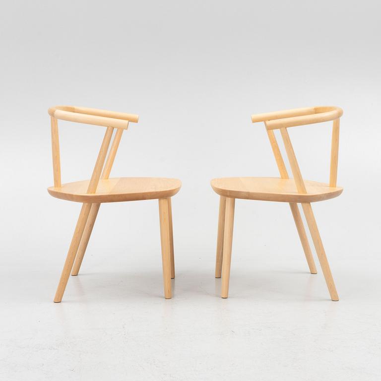 Claesson Koivisto Rune, karmstolar, ett par, "Five chair", Meetee, Japan, 2013.