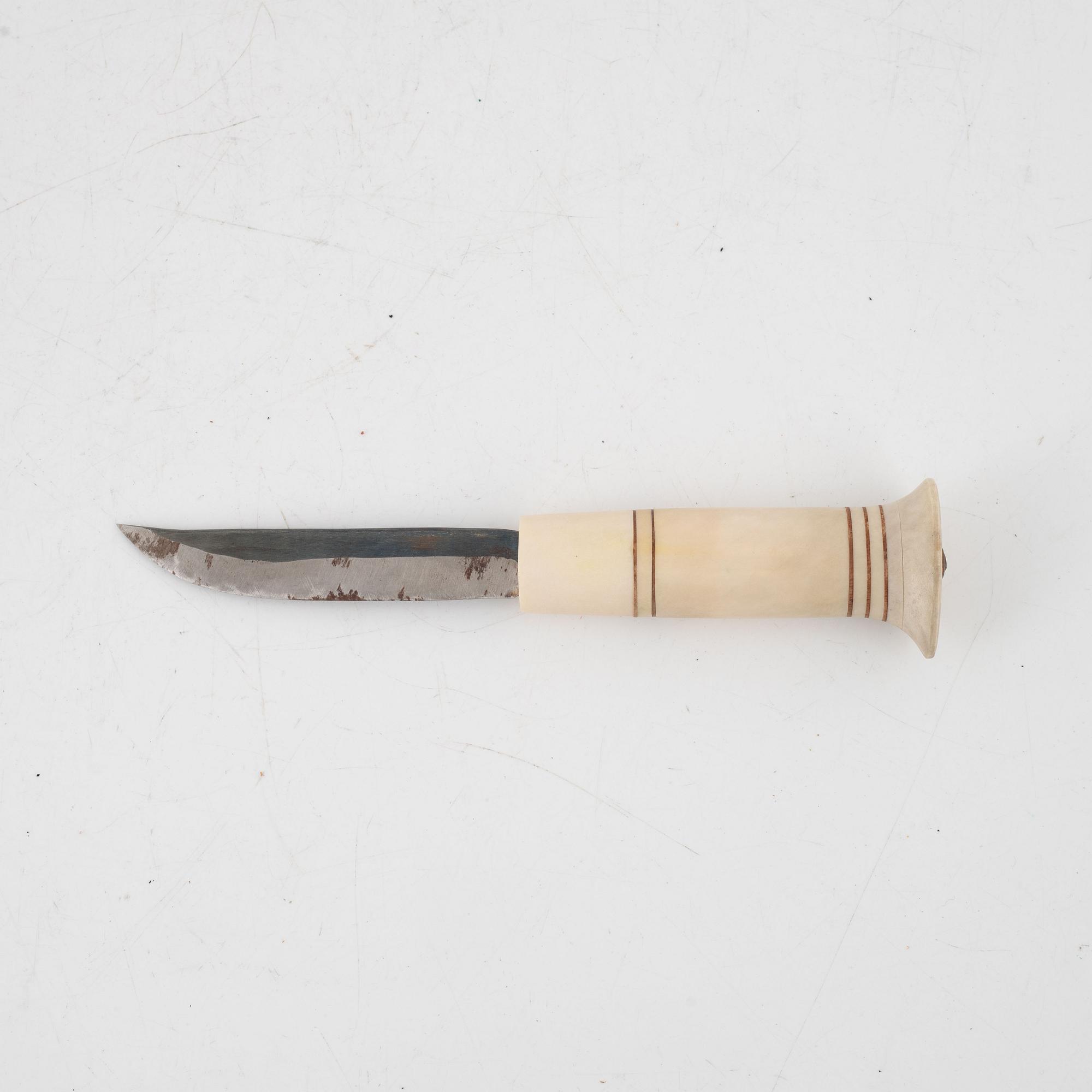 Johan Fankki, a reindeer hornknife, signed.