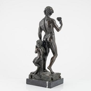 Michelangelo Buonarroti, after. Sculpture, bronze, total height 58 cm.