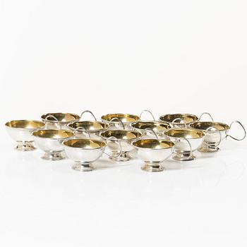 A set of twelve Swedish silver punch mugs, mark of Ingemar Andersson (Eik), Falköping 1992.