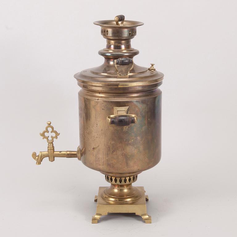 SAMOVAR, Tula, mässing, Ryssland sekelskiftet 1800/1900.