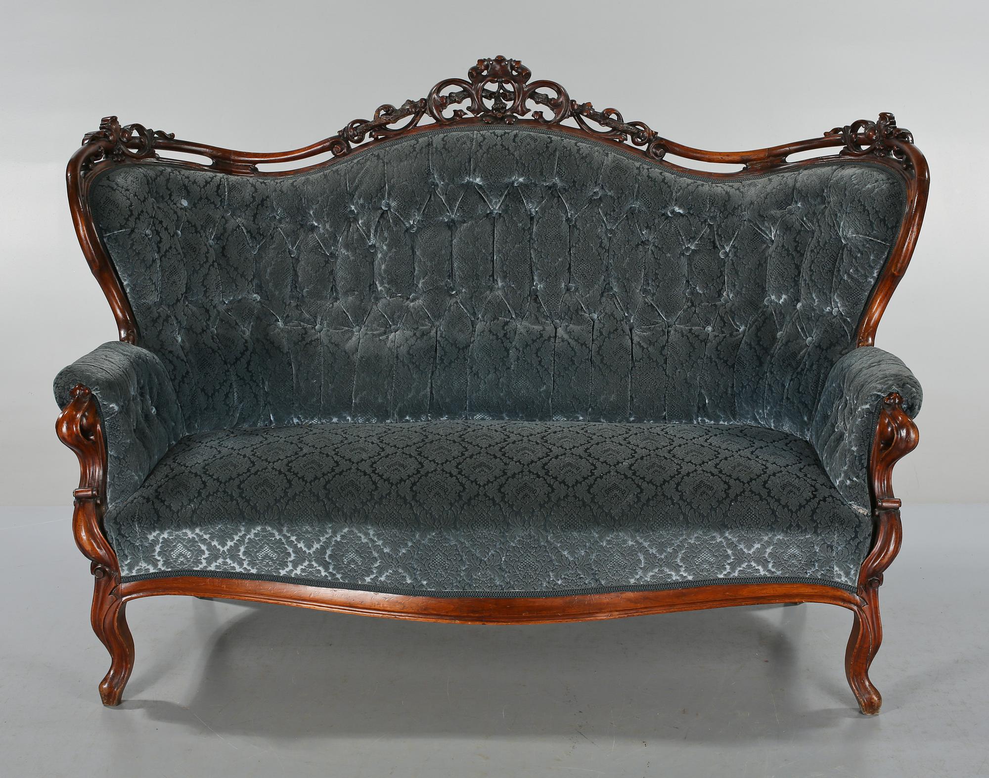 SOFFA, nyrokoko, sent 1800-tal.