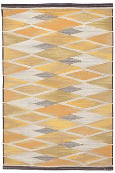 670. CARPET. Tapestry weave (gobelängteknik). 260,5 x 174 cm. Signed GLH MS.
