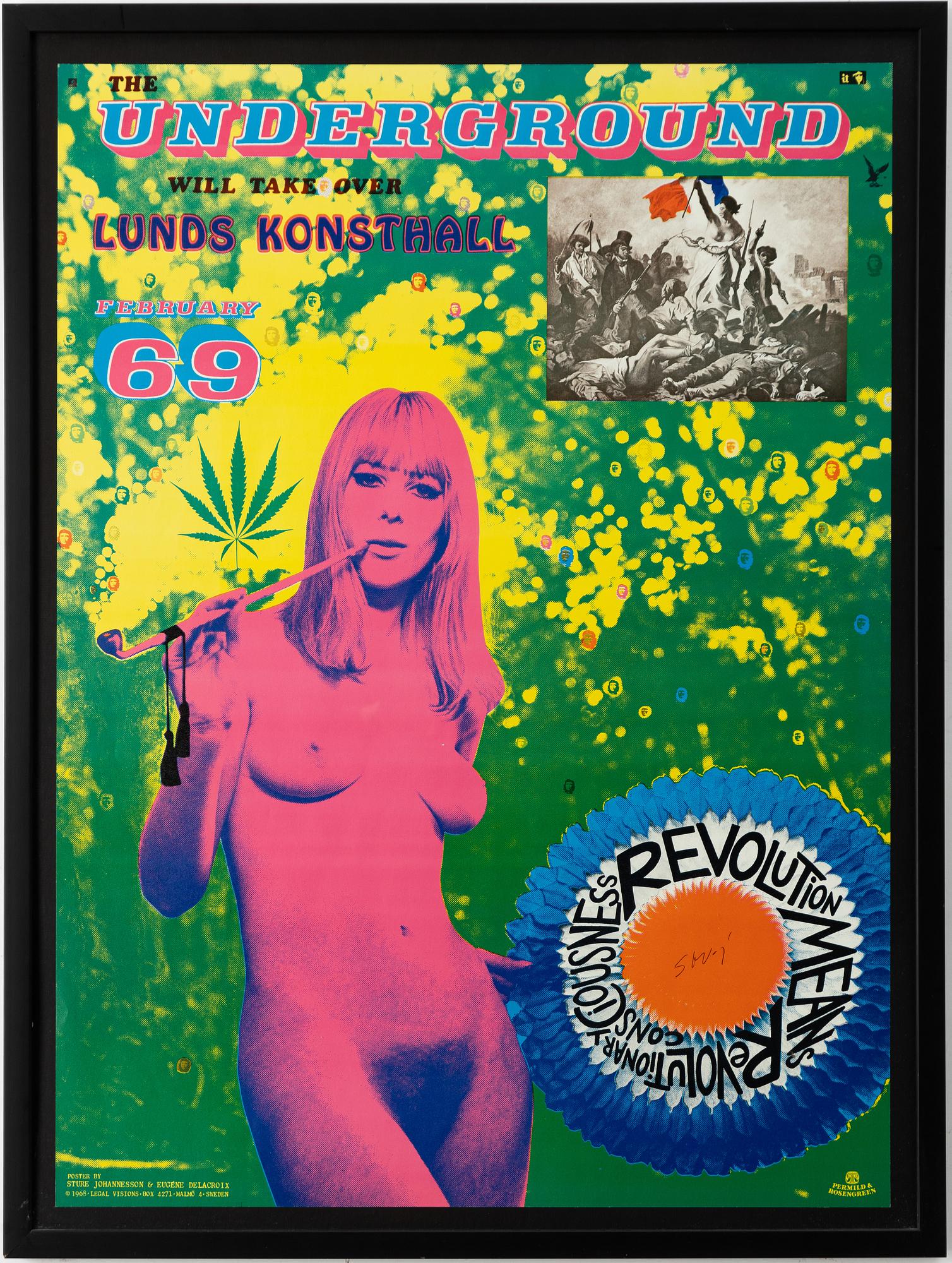 Sture Johannesson, "The Underground will take over Lunds Konsthall February 69".