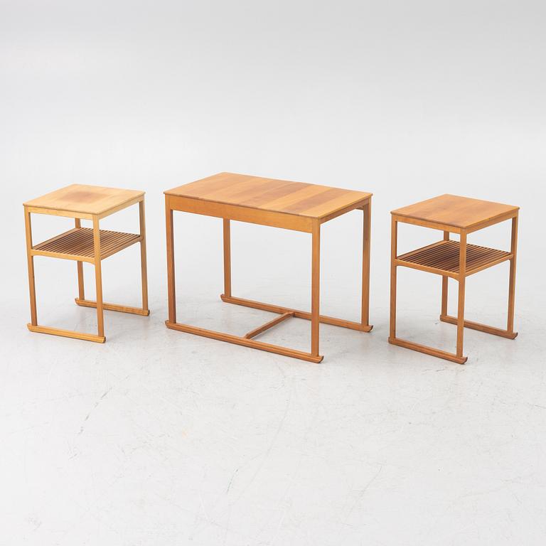 Carl Malmsten, satsbord, 3 delar, "Släden", Åfors Möbelfabriks AB.