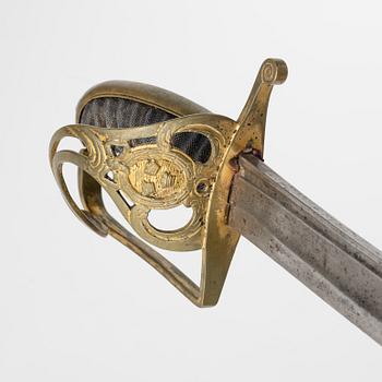 A Swedish officer's sabre, from around the year 1780.