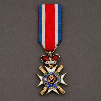 A late 19th Century Serbian order of the cross of Takovo.