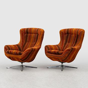 Fåtöljer, ett par, 1960/70-tal.