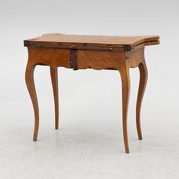 A rococo card table, mid 18th century.