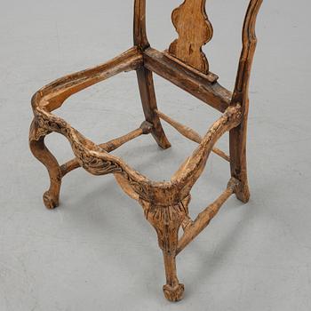 Twelve matched late Baroque style chairs, first half of the 18th Century.