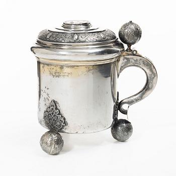 Karl Anderson, Dryckeskanna, silver, Stockholm 1916.
