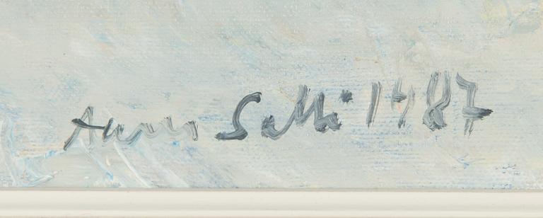Aares Salli, oil on canvas, signed and dated 1987.