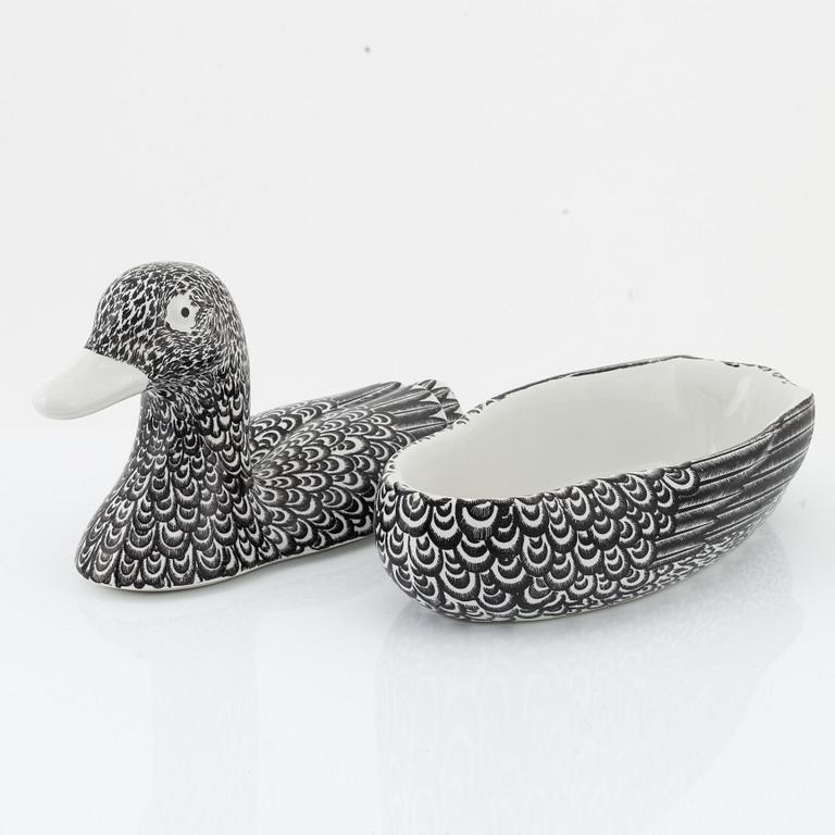 Piero Fornasetti, a porcelaine duck tureen, Italy.