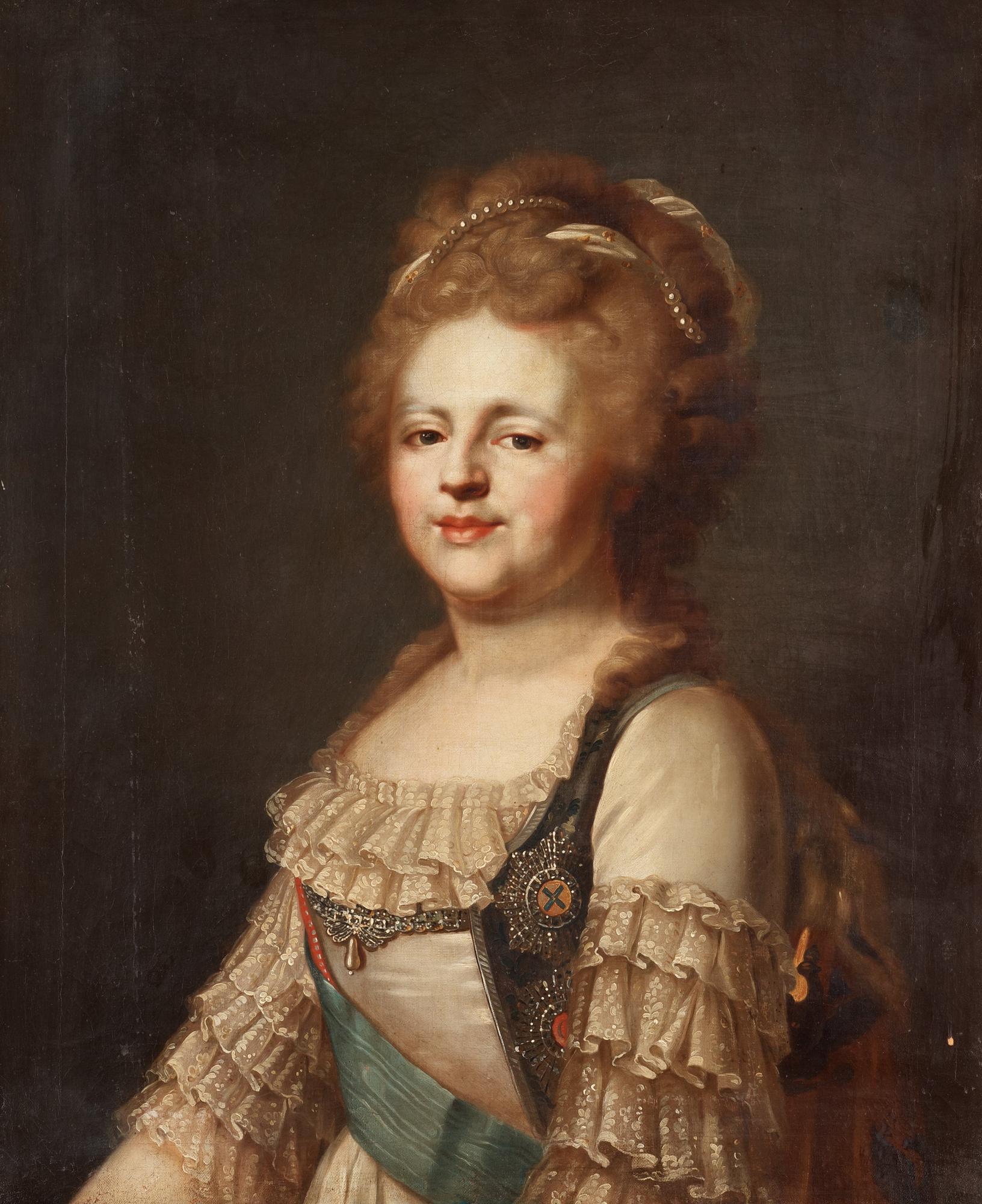 Giovanni Battista Lampi Hans krets, "Katarina II av Ryssland" (1729-1796).