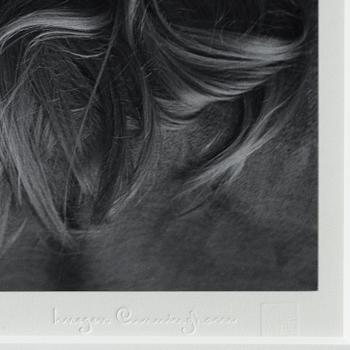 Imogen Cunningham,  photograph embossed signature.