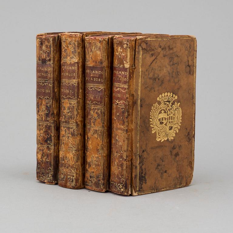 BÖCKER, 4 volymer. Orlando furioso, 1746.