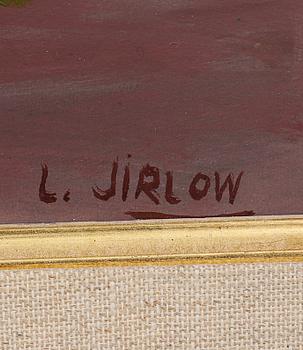 LENNART JIRLOW, olja på pannå, signerad.