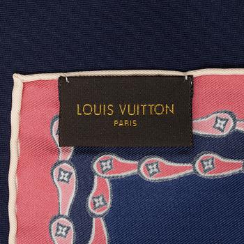 Louis Vuitton, a twill silk scarf.