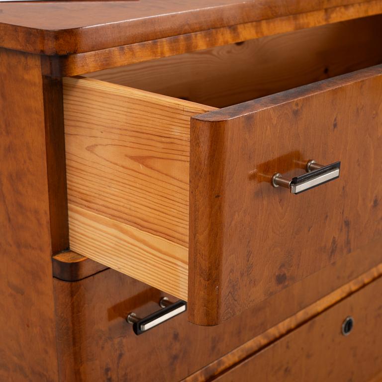 A chest of drawers, 1930's.