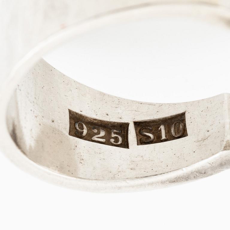 Sven-Erik Högberg, ring, sterlinsgsilver, Göteborg 1992.
