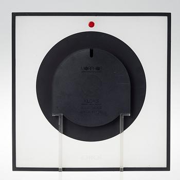 AN ITALIAN 1980´S BOARD CLOCK by Kurt B. Delbanco for Morphos.