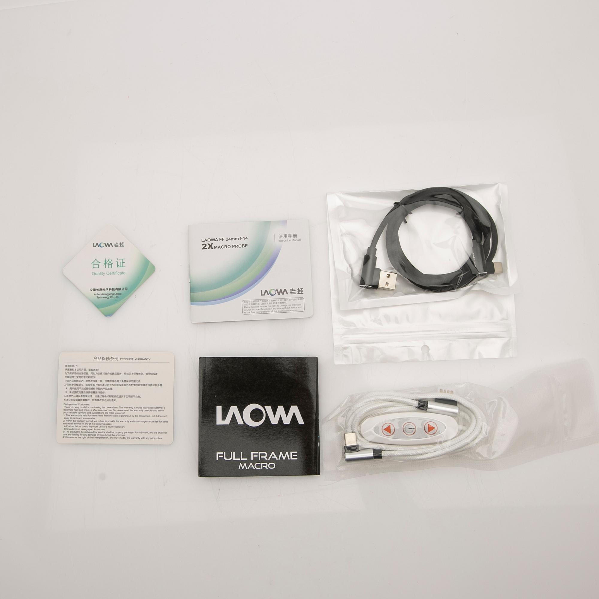 Camera lens/optics, Laowa 24 mm f/14 2x Macro Probe for Sony E.