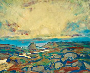 208. Alfred Helberger, "Sonnenüntergang".