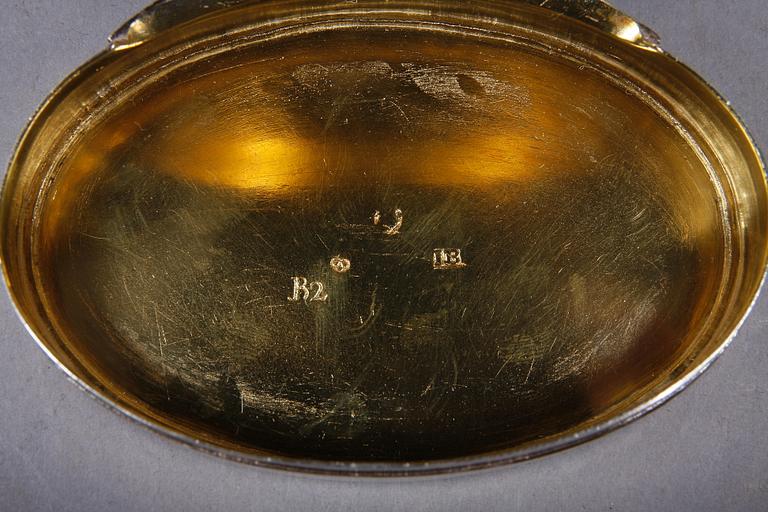 DOSOR, 3 st, silver. Stephan Westerstråhle, Västervik 1795, Gustaf Hagström, Stockholm 1808 samt  Jonas Berg, Stockholm 1784.