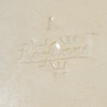 Tyra Lundgren, two stoneware dishes, Rörstrand, 1930's.