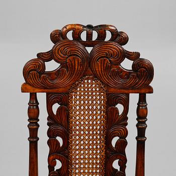 STOLAR, ett par, barockstil, 1900-talets första hälft.