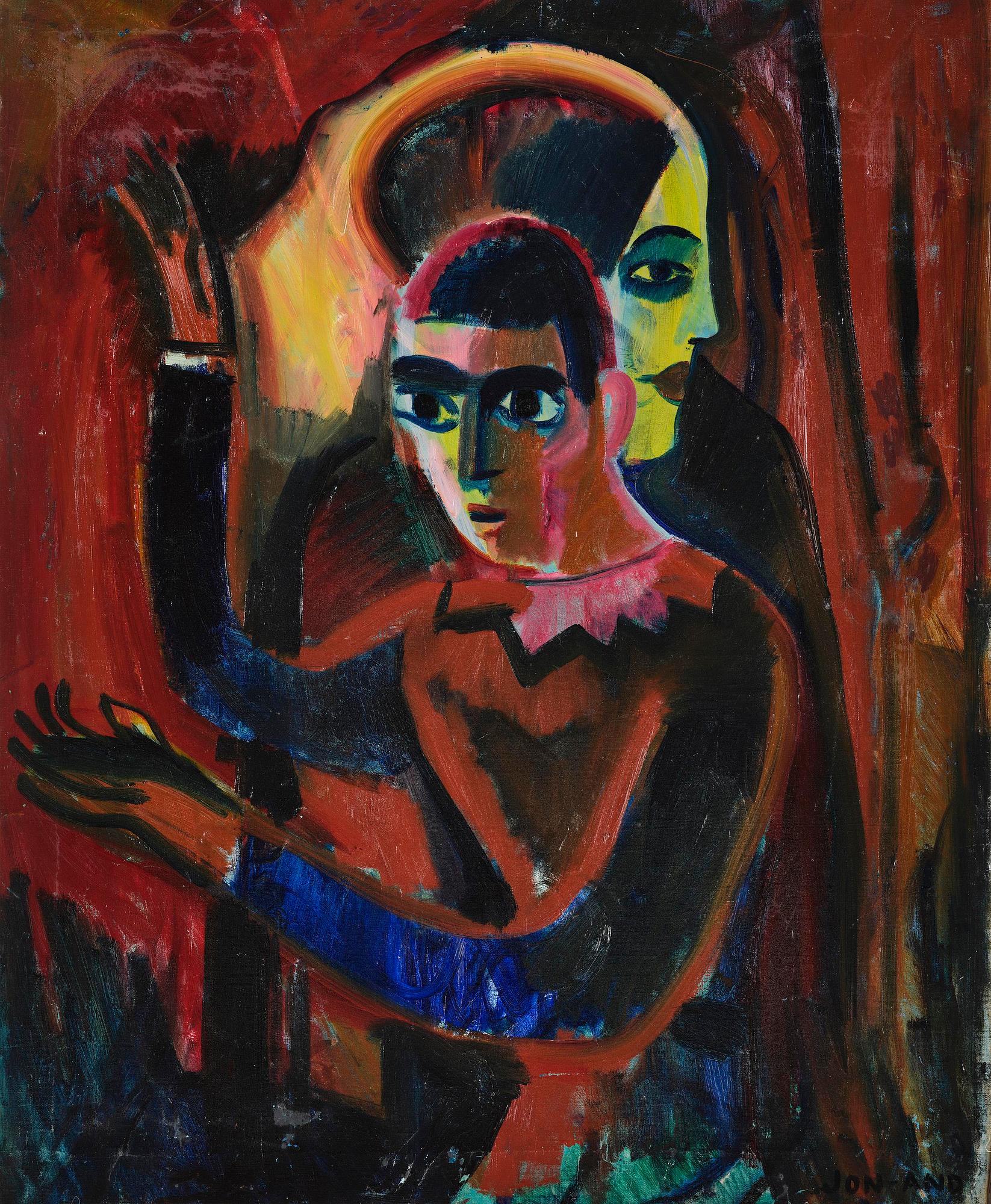 John Jon-And, "Figurer" (Agnes and Svante).