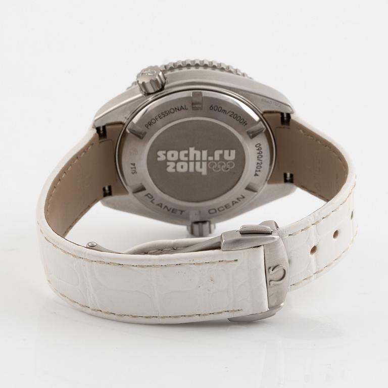 Omega, Seamaster, Professional, Planet Ocean 600 M, Olympic Collection Sochi 2014, Limited Edition, armbandsur, 37,5 mm.