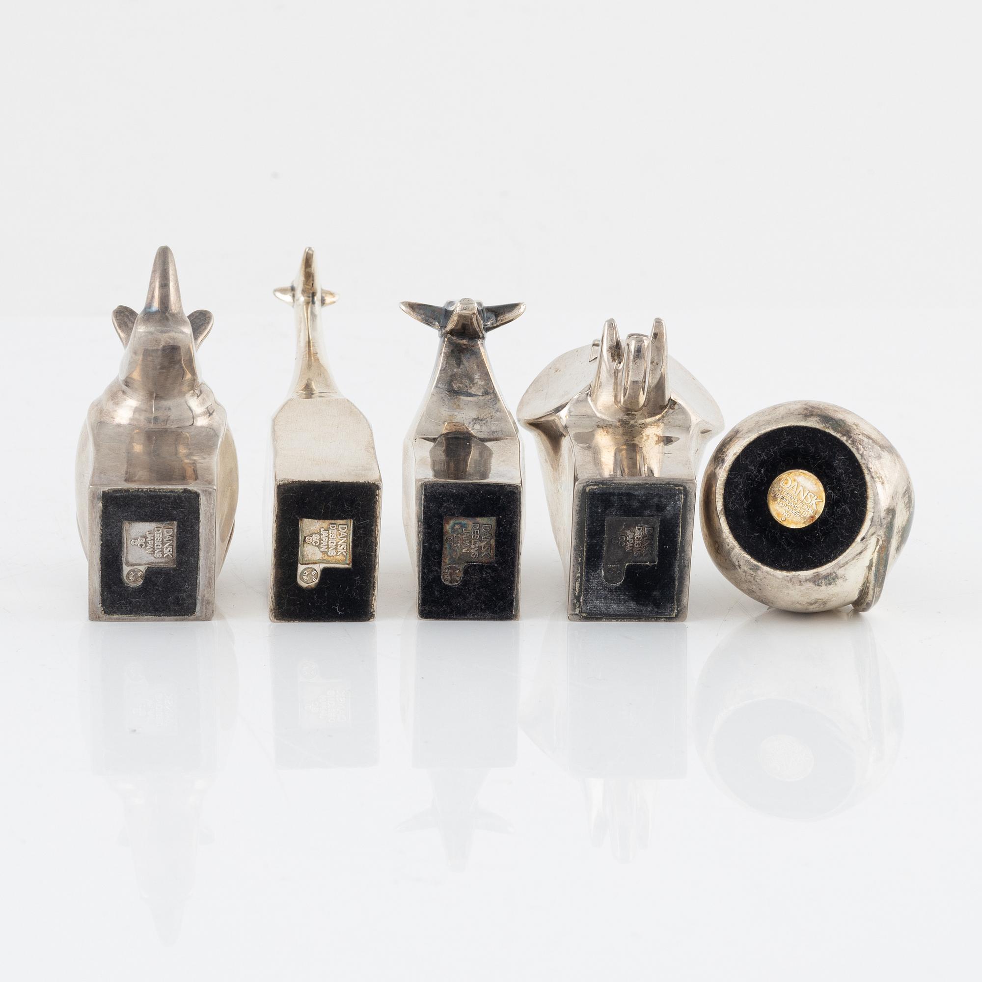 Figuriner, 5 st, bl.a. Gunnar Cyrén, Dansk Designs, Japan.