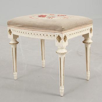 TABURETT, sengustaviansk, 1700/1800-tal.