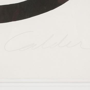 ALEXANDER CALDER, litograph in colours, signed and numbered 105/125.