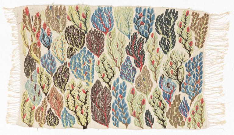 A 'Flower Bed' wall hanging, Ateyat Selim, Egypt, c. 165 x 103 cm.