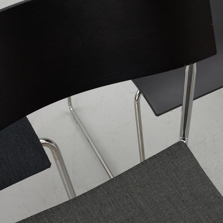 Johannes Foersom & Peter Hiort-Lorenzen, a set of eight 'Campus' chairs, Lammhults, after 1992.