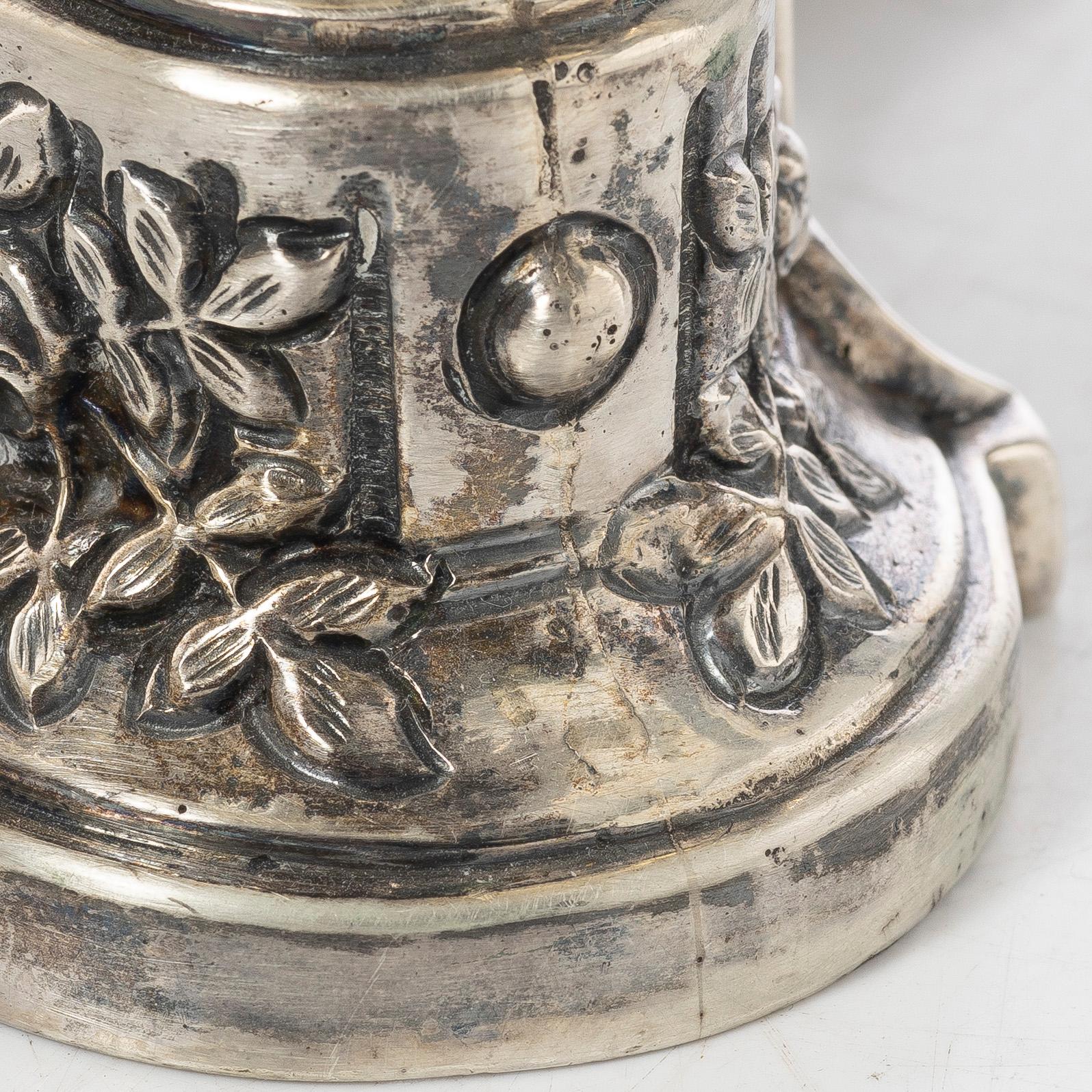 Praktskål, silver, empirestil, 1900-tal.