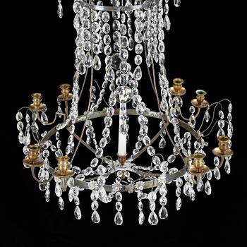 LJUSKRONA, Hagamodell, 1900-talets början. Höjd ca 66 cm.