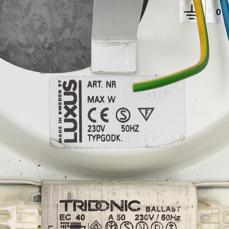 Uno & Östen Kristiansson, taklampor / plafonder, ett par, "Plafo", Luxus, modellen formgiven 1960.