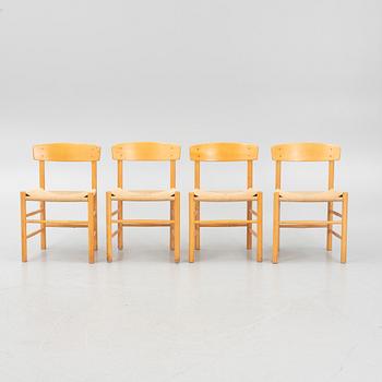 Børge Mogensen, a set of four 'J39' chairs, FDB Møbler, Denmark, second half of the 20th Century.