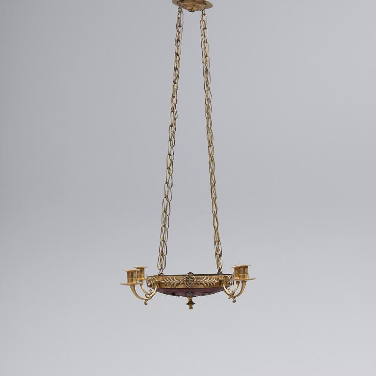 TAKAMPEL, empirestil, 1800-tal. Höjd ca 75 cm.